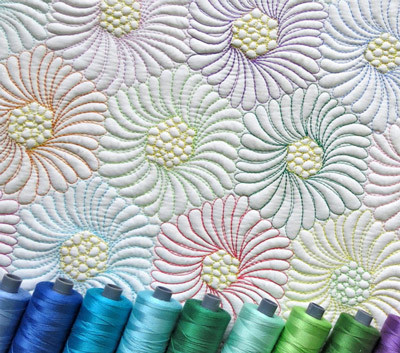 How To Quilt Feathers On Hexagons Tutorial