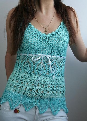 Crocheted Lace Tank - Love Quilting Online