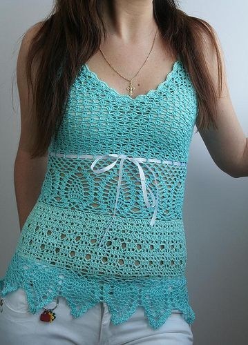 Crocheted Lace Tank
