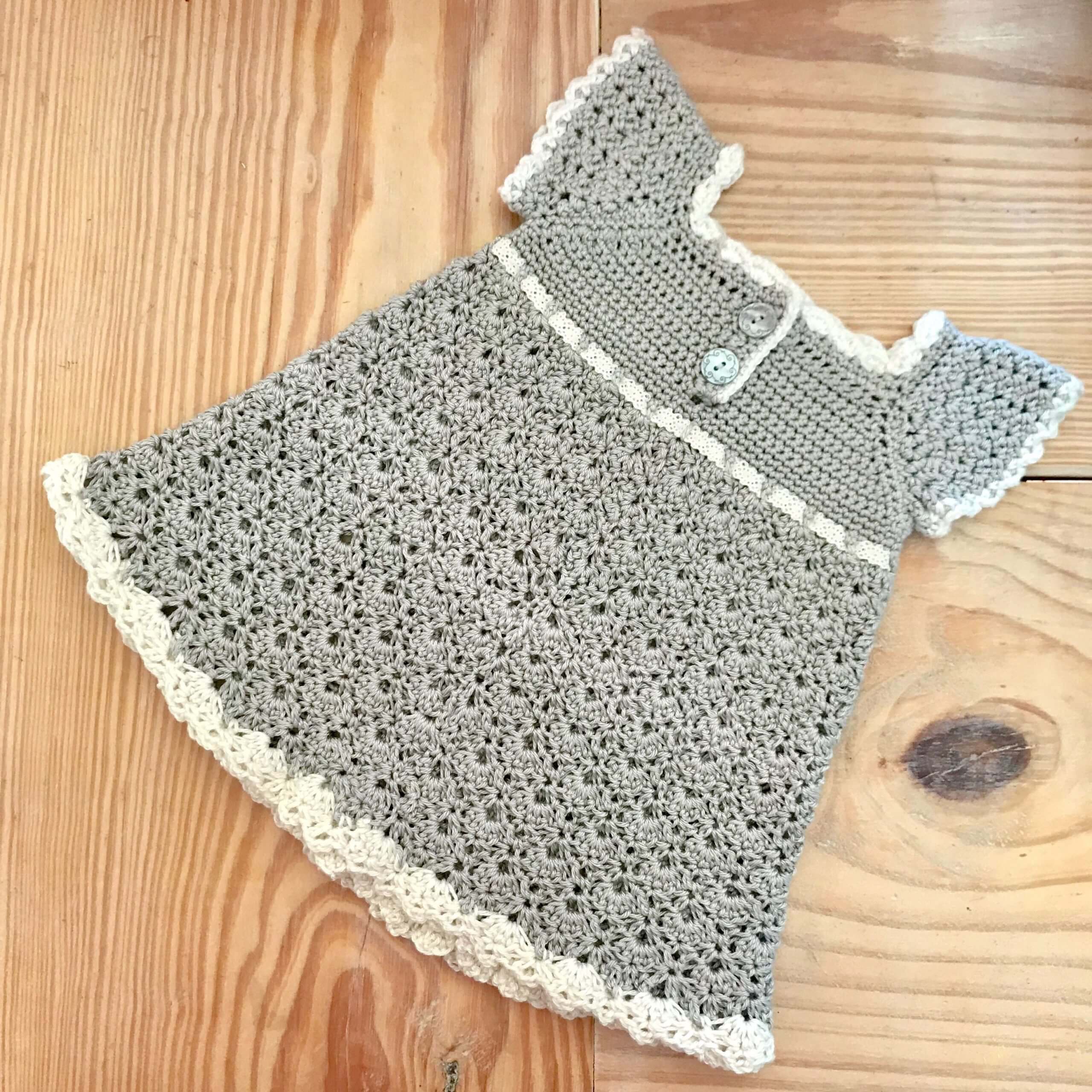 Stunning Classic Crochet Baby Girl Dress