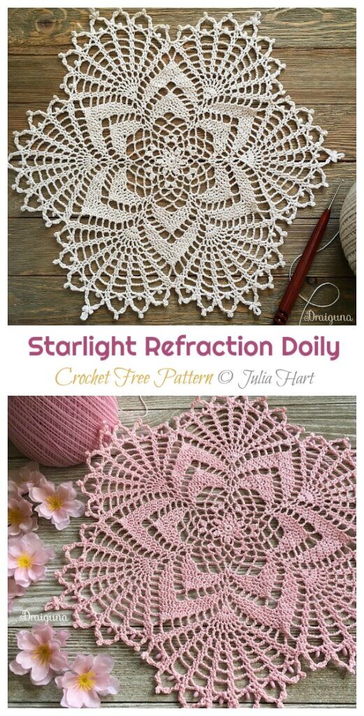 Starlight Refraction Doily Crochet - Love Quilting Online