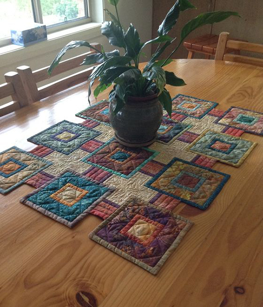 Log Cabin Table Topper