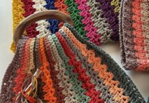 Crochet Chevron Stripe Bag Tutorial