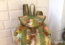 Quilted Patchwork Backpack