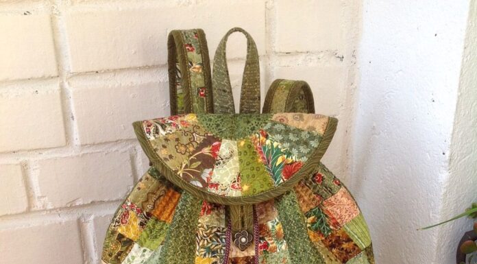 Quilted Patchwork Backpack