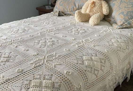 Vintage Heirloom Crochet Bedspread Pattern