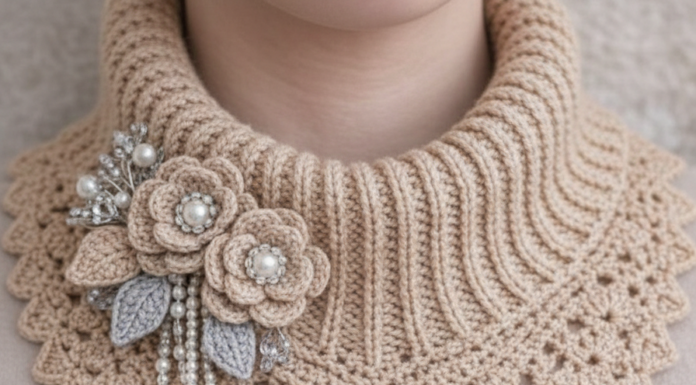 Elegant Crochet Lace Scarf