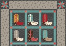 How to Make a Cowboy Boot Quilt Block