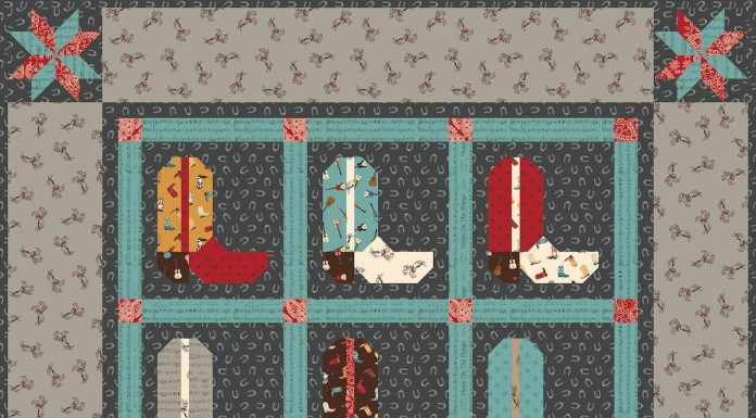 How to Make a Cowboy Boot Quilt Block